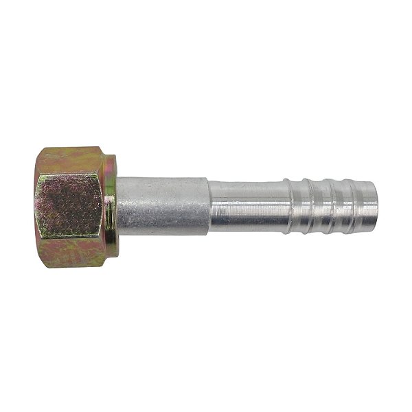 Conexão O'ring Reta Fêmea 08mm Aluminio s Clip