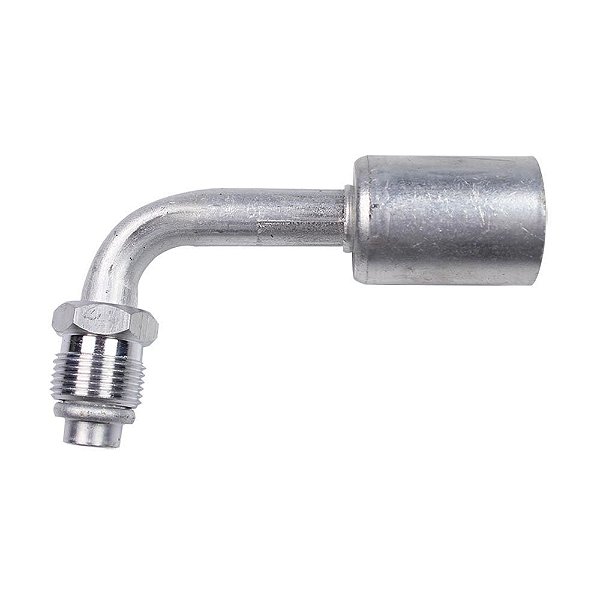 Conexão O'ring 90º Macho 08mm Aluminio Giratoria cClip