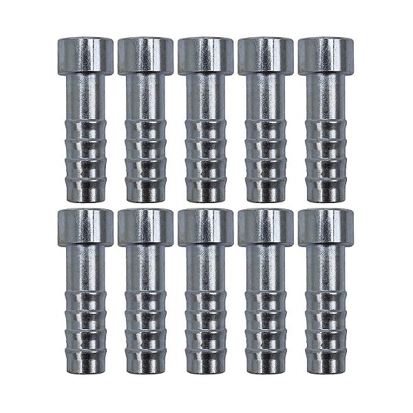 Conexão Salva Vida 08mm Aço Encaixe Interno PCT 10 Pçs