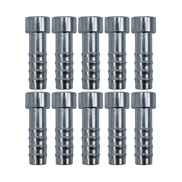 Conexão Salva Vida 08mm Aço Encaixe Interno PCT 10 Pçs