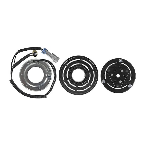 Conjunto Embreagem Compressor de Ar Condicionado RC.600.064 Scroll Tracker Spin Onix Sonic 1.6 Cobalt 1.8
