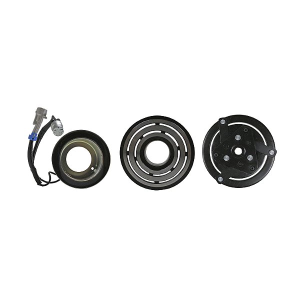 Conjunto Embreagem Compressor de Ar Condicionado RC.600.064 Scroll Tracker Spin Onix Sonic 1.6 Cobalt 1.8