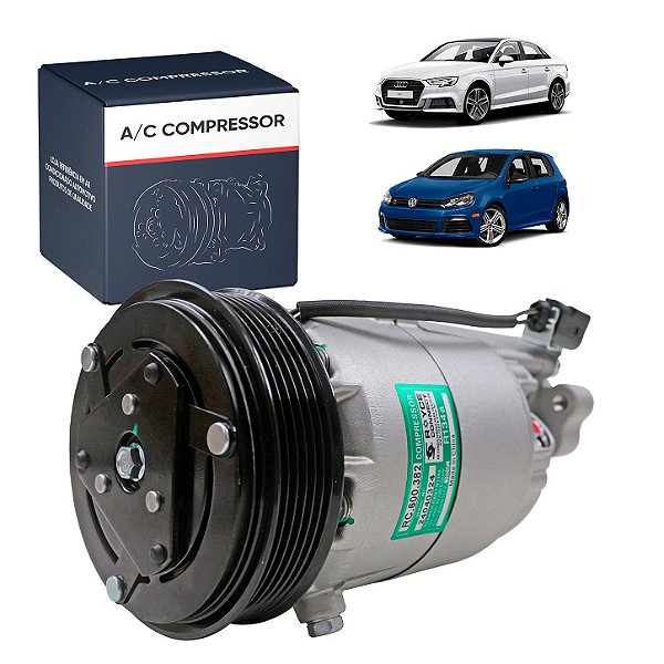 Compressor de Ar Condicionado Mod Delphi 10063 CVC Golf Audi A3 1.8, 2.0 135cc