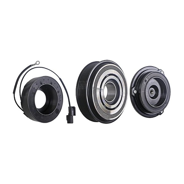 Conjunto de Embreagem Compressor de Ar Condicionado DF13 Hyundai HB20 Motor 1.6