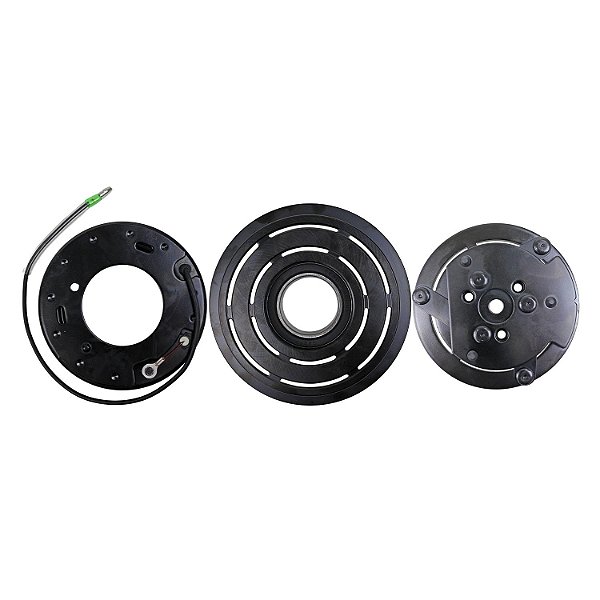 Conjunto Embreagem Compressor de Ar Condicionado 7H15 polia 1a 125mm 12v