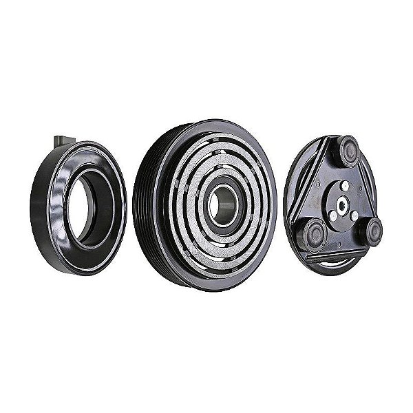Conjunto de Embreagem Compressor de Ar Condicionado Fic FS10 FX15 HS15 Ranger F250 Gasolina Ecosport