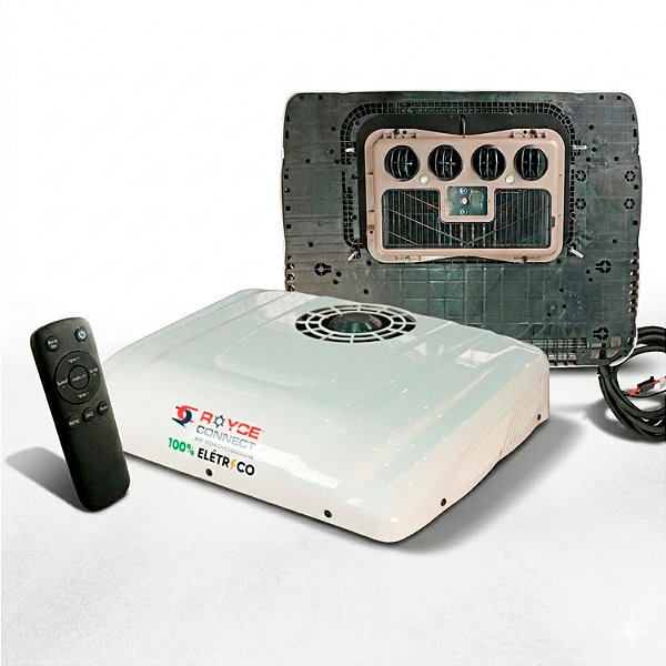 Kit Ar Condicionado Elétrico Para Caminhão Kombi Van Trailer Motorhome 12v