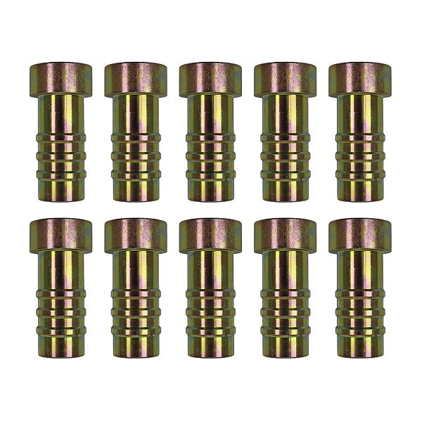 Conexão Salva Vida 12mm Aço Encaixe Interno Pacote 10 c Pçs