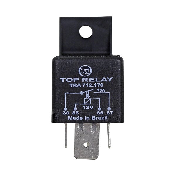 Relé Auxiliar de Potência 70A 12 Volts 4 Terminais 2 95mm