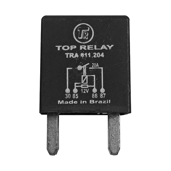 Mini Relé 4 Terminais Tipo Agulha 12V 20A Injeção Eletrônica