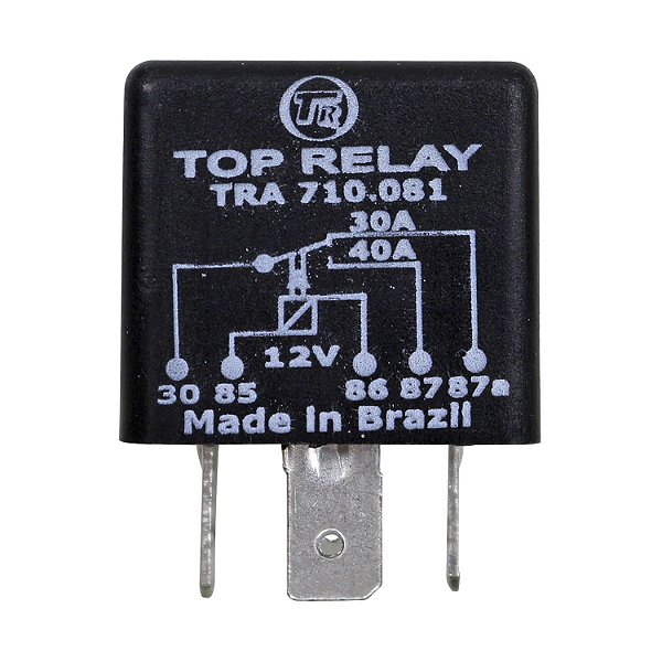 Relé Auxiliar 3040A 12V 5 Terminais Ventilador Radiador
