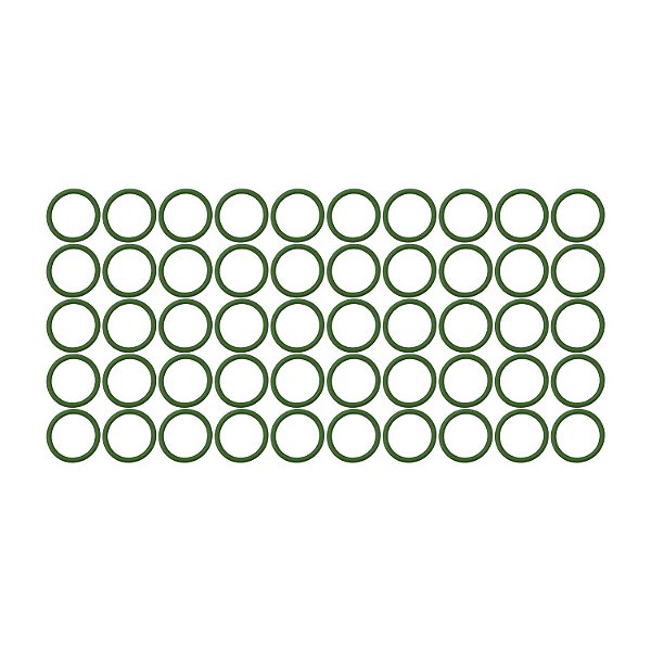 Anel O´ring 128x16mm HNBR verde R134a - Pacote 50 Pçs