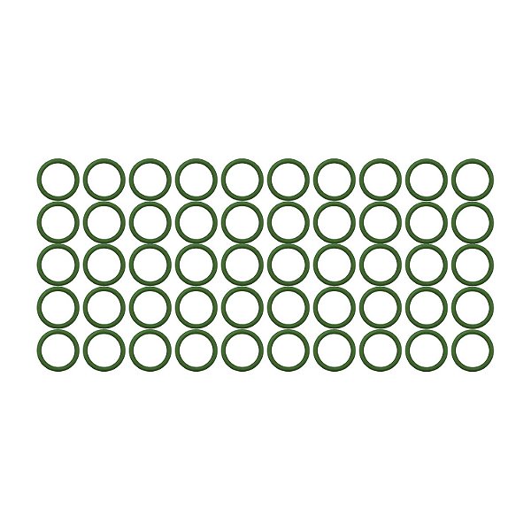 Anel O´ring 1242x178mm HNBR verde R134a - Pacote 50 Pçs