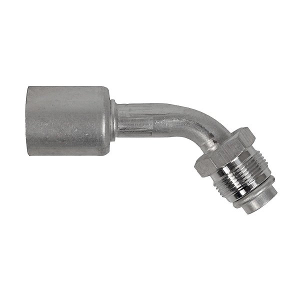 Conexão O'ring 45º Macho 12mm Aluminio Giratória c Clip