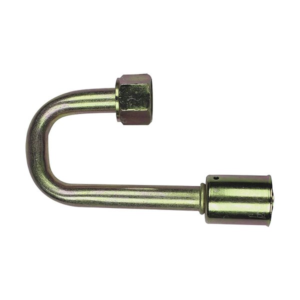 Conexão O'ring 180º Fêmea 10mm Aço c Clip