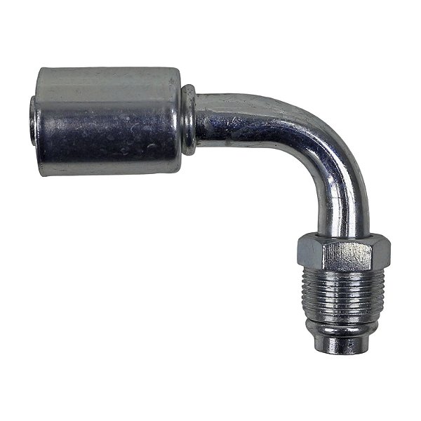 Conexão O'ring 90º Macho 10mm Aço Giratoria cClip