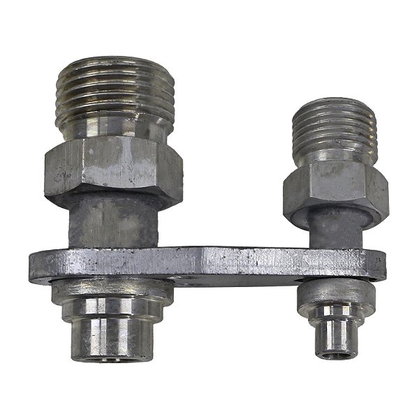 Conector com Tubo Radial 6mm10mm da Válvula Block de Ar Condicionado Aço