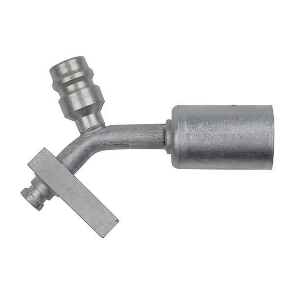 Conexão Block Fitting 45º 06mm Aluminio c Engate R134a