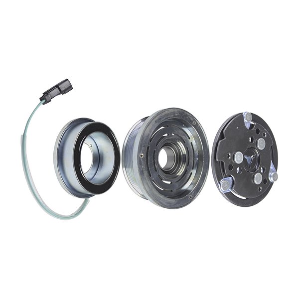 Conjunto Embreagem Compressor de Ar Condicionado Royce 7H15 maquina Cat D4E