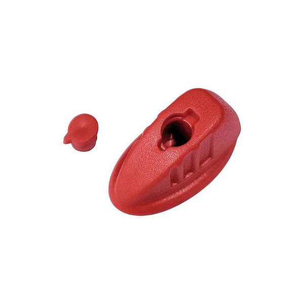 Botão do Registro Vermelho de Alta da Recolhedora