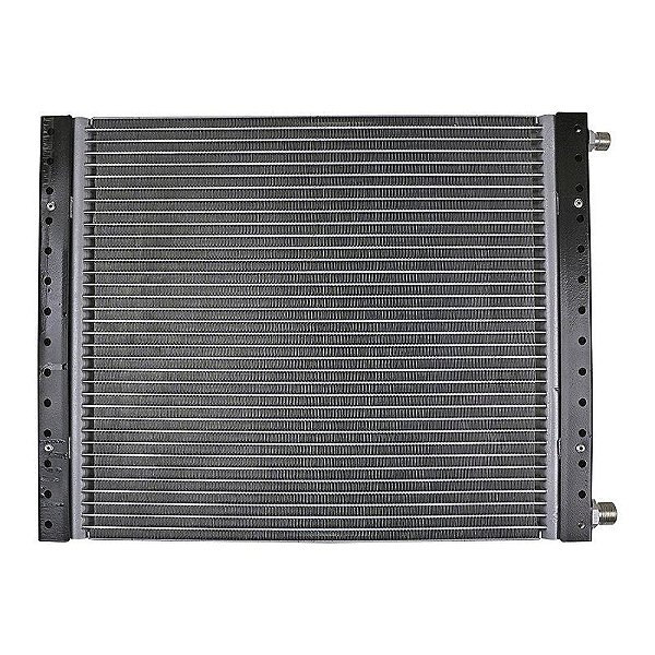 Condensador de Ar Condicionado Universal 14x18 Espessura 16mm Conexões Descarga