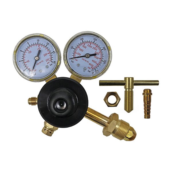 Regulador Pressão p/ Cilindro Nitrogênio Saída Max. 150psi
