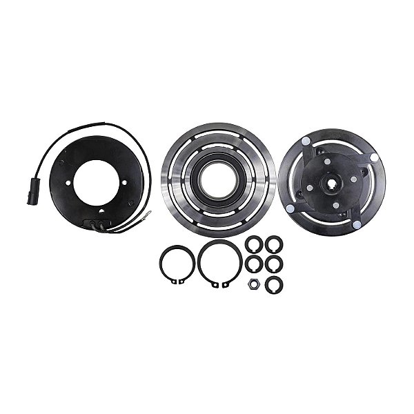 Conjunto Embreagem Compressor 10P15 12 Volts Polia 8pk 123mm