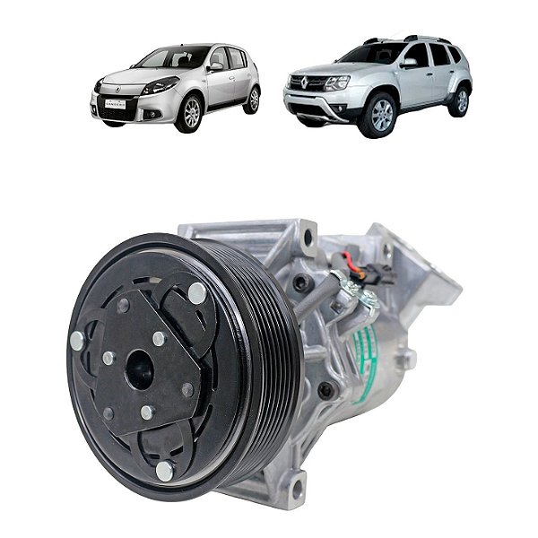 Compressor Calsonic Sandero/ Duster/ Oroch 2.0 Polia 7pk