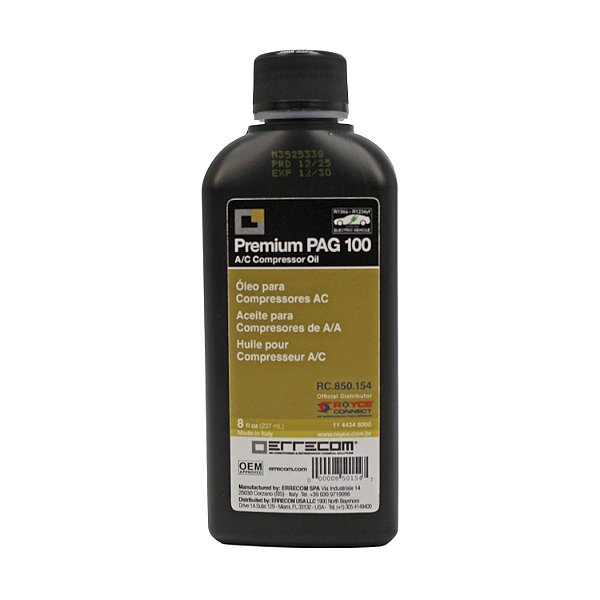 Óleo para Compressor ERRECOM R134a PAG 100 sem Contraste 237ml