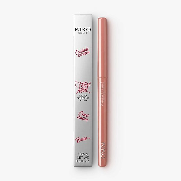 LAPIS LABIAL KIKO MILANO FLIRT ALERT COR 01 NO FILTER NUDE