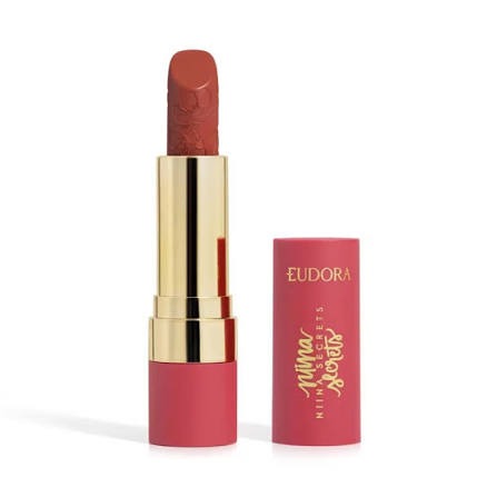 BATOM CREMOSO SOFT PETALS VERMELHO ROMANTICO NIINA SECRETS