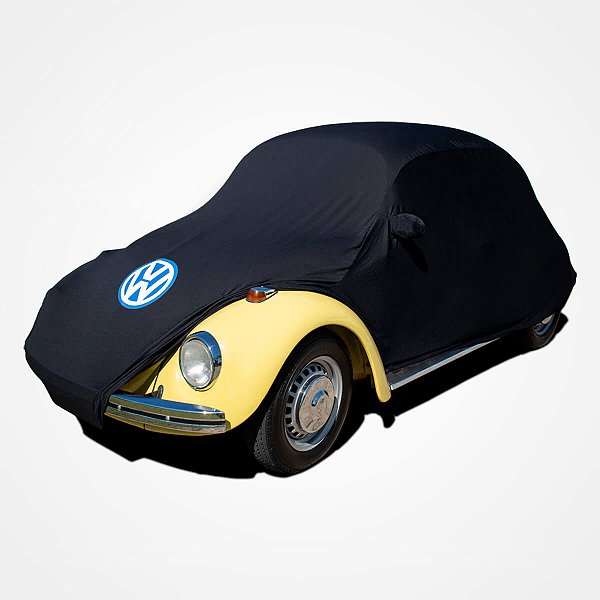 Capa Protetora para Cobrir Carro Antigo Fusca Itamar 1200 1300 1500 1600 Tecido Cor Preta Sob Medida Anti-Poeira Anti-Riscos Anti-Mofo Volkswagen Capas LP