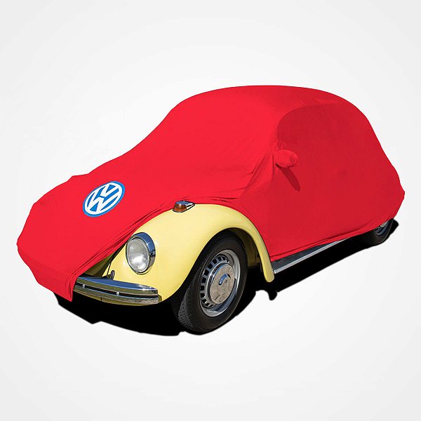 Capa Protetora para Cobrir Carro Antigo Fusca Itamar 1200 1300 1500 1600 Tecido Cor Vermelha Sob Medida Anti-Poeira Anti-Riscos Anti-Mofo Volkswagen Capas LP