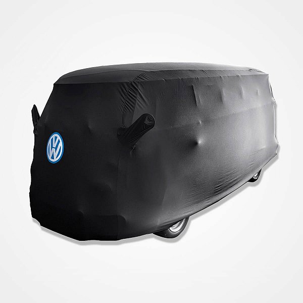 Capa Protetora para Cobrir Carro Antigo Kombi Corujinha Tecido Cor Preta Sob Medida Anti-Poeira Anti-Riscos Anti-Mofo Volkswagen Capas LP