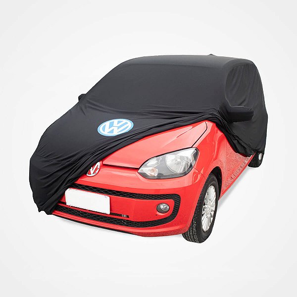 Capa Protetora para Cobrir Carro Up Tsi Take Move High Black Red White Tecido Cor Preta Sob Medida Anti-Poeira Anti-Riscos Anti-Mofo Volkswagen Capas LP
