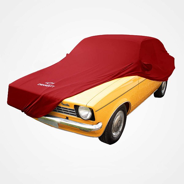 Capa Protetora para Cobrir Carro Chevette Tubarão DL SL SLE Hatch Junior Tecido Cor Vermelha Sob Medida Anti-Poeira Anti-Riscos Anti-Mofo GM Capas LP
