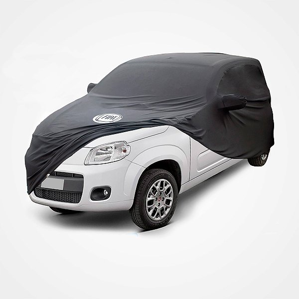 Capa Protetora para Cobrir Carro UNO Tecido Cor Preta Sob Medida Anti-Poeira Anti-Riscos Anti-Mofo Fiat Capas LP