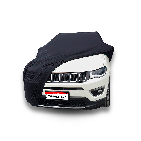 Capa para Cobrir Suv Jeep Compass Lycra Helanca Preta Capas LP