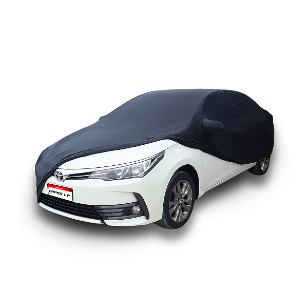 Capa Protetora para Cobrir Carro Toyota Corolla Xe Seg Altis Gr Tecido Cor Preta Sob Medida Anti-Poeira Anti-Riscos Anti-Mofo Capas LP