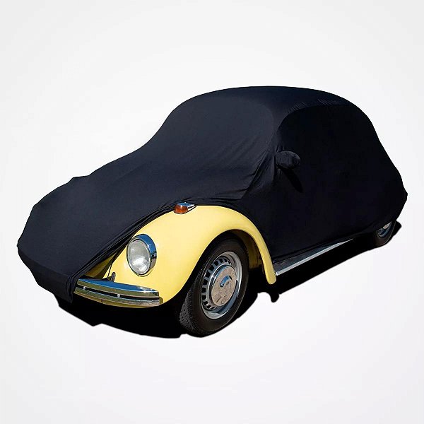 Capa Protetora para Cobrir Carro Antigo Fusca SEM A LOGO Itamar 1200 1300 1500 1600 Tecido Cor Preta Sob Medida Anti-Poeira Anti-Riscos Anti-Mofo Volkswagen Capas LP