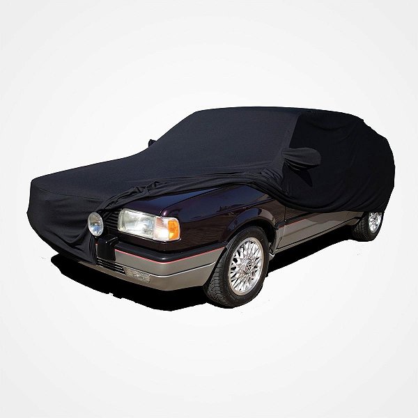 Capa Protetora para Cobrir Carro Antigo Gol GTI GTS GL CL 1000 Quadrado Tecido SEM A LOGO Cor Preta Sob Medida Anti-Poeira Anti-Riscos Anti-Mofo Volkswagen Capas LP