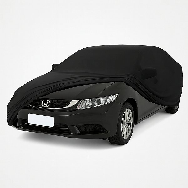 Capa Protetora para Cobrir Carro Honda CIVIC Tecido Cor Preta Sob Medida Anti-Poeira Anti-Riscos Anti-Mofo Capas LP