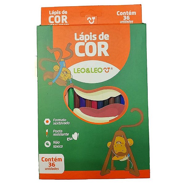 Lapis de Cor 36 Cores Leo e Leo