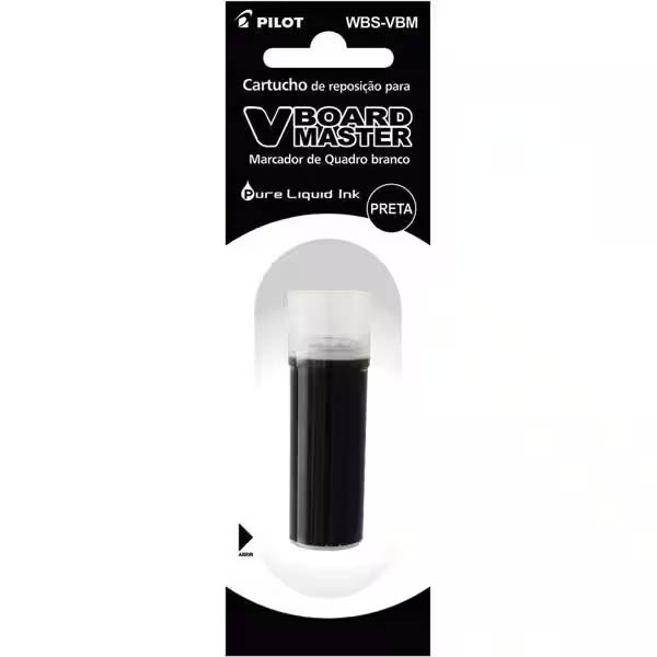 Refil Marcador Quadro Branco V BOARD MASTER - 5,5ML - Preto - Unid - Pilot