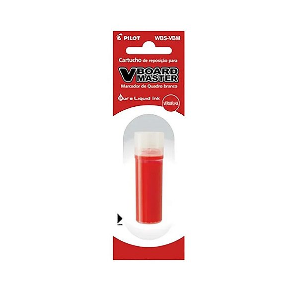 Refil P/Marcador Quadro Branco V BOARD MASTER - 5,5ML - Vermelho- Un- Pilot