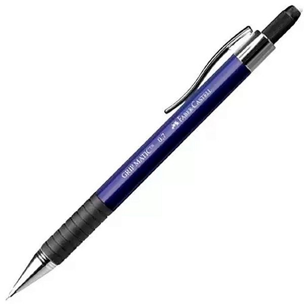 Lapiseira Faber-Castell 0.7mm Grip Matic Metal- Azul