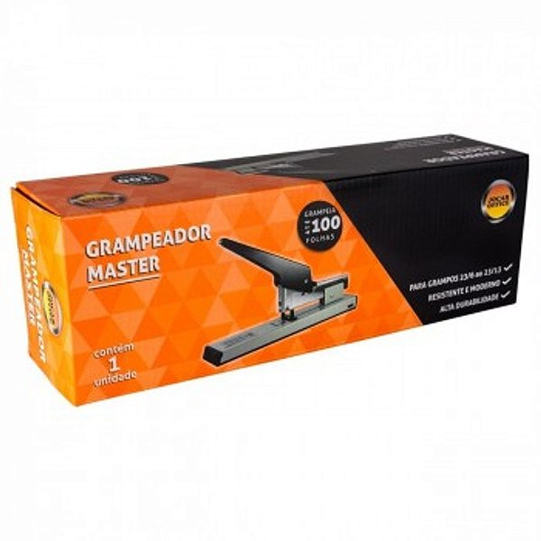 Grampeador de Metal Master 28,5CM p até 100 Folhas Jocar