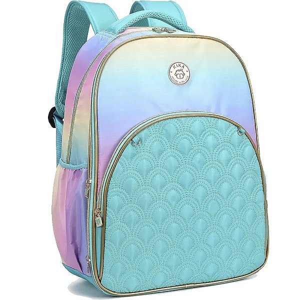 Mochila Feminina Kika Correntinha Sortida Fênix - Esmeralda
