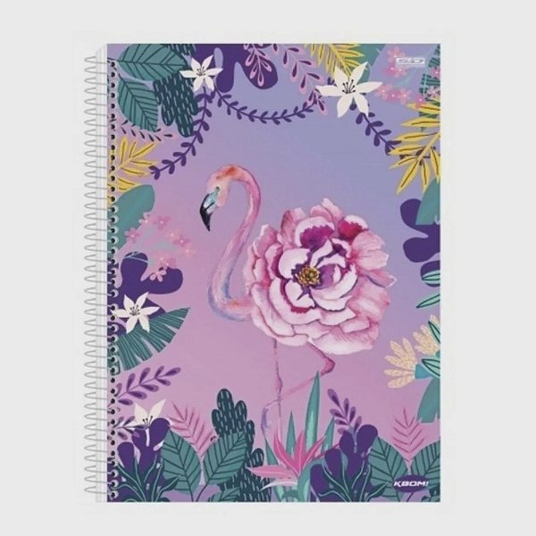 Caderno Capa Dura 96 Folhas Flamingo - São Domingos