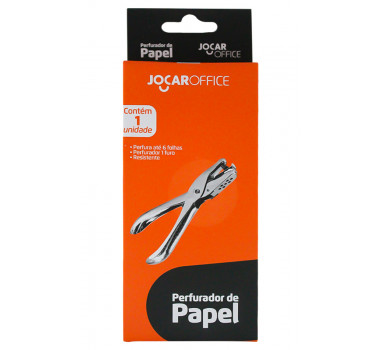 Perfurador de Papel 1 Furo 6mm- Jocar Office